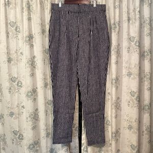 Vixen by Micheline Pitt Miss Kitty striped cigarette pants